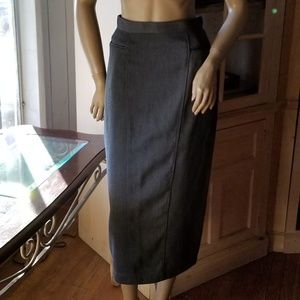 Ann Taylor- Vintage gorgeous grey clasdic skirt